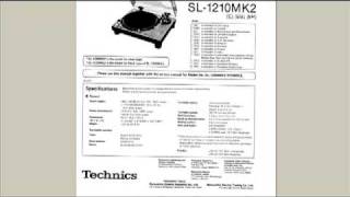 Technics sl 1200 mk2 manual [upl. by Sternick]