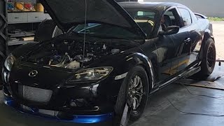 Rx8 585HP running an 87 rx7 13b 6 port bridgeport [upl. by Otila818]