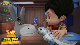 Vir Ne New Robot Banaya  Vir The Robot Boy Compilation 07  Season 01  Cartoon for Kids  spot [upl. by Etiuqal]