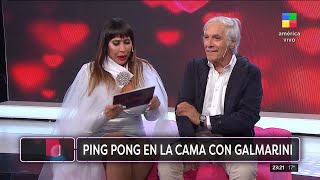 Moria Casán hace el quotping pong en la camaquot con Pato Galmarini [upl. by Grady601]