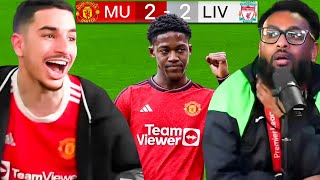 Kobbie Mainoo WOW United 22 Liverpool Reaction [upl. by Ecirahc]