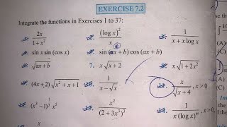 EX 72 Q1 TO Q20 SOLUTIONS OF INTEGRALS NCERT CHAPTER 7 CLASS 12thPART1 [upl. by Oigufer]