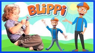 BENDABLE BLIPPI TOY UNBOXING [upl. by Jessey312]