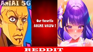 Raiden Shogun Genshin Impact Anime vs Reddit The rock reaction meme [upl. by Velasco]