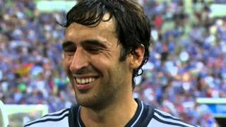 GAZPROM Interview Raúl und Metzelder bei Sport1 [upl. by Ahtinak]