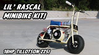 ONE DAY BUILD 18hp Lil Rascal Minibike Kit from Gopowersports [upl. by Linda721]