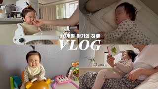 육아브이로그 10개월 아기의 하루24시간vlog⏱ft이유식 거부의 늪☠️ [upl. by Gwenette329]