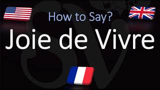 How to Pronounce Joie de Vivre CORRECTLY French amp English Pronunciation [upl. by Solhcin580]