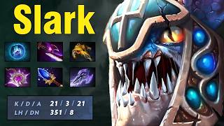 Godlike Slark Gameplay – Total Safe Lane Control 737d Dota 2 [upl. by Initsed]