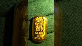 50 GRAM PAMP SUISSE GOLD CAST BAR [upl. by Ressay368]