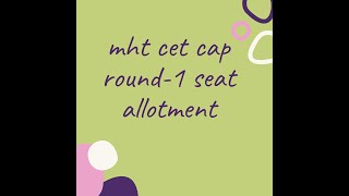 how to check mht cet seat allotment 2024mht cet seat allotmetcet seat allotment [upl. by Ahseki411]