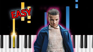 Stranger Things  Kids  EASY Piano Tutorial [upl. by Kred451]