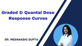 Graded and Quantal Dose Response Curves Pharmacodynamics [upl. by Summer]