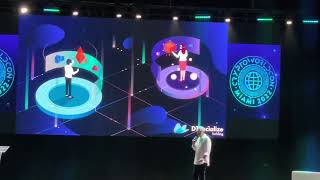 DTSocialize holding  Daniele Marinelli CryptoWorldConference Miami 2022 [upl. by Livvie]