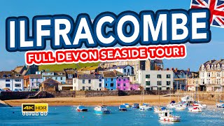 ILFRACOMBE DEVON  Full tour of seaside holiday town from harbour to beach [upl. by Sobmalarah972]