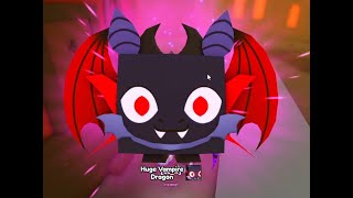 Hatching a HUGE VAMPIRE DRAGON on camera in pet sim 99 Roblox [upl. by Leclair]