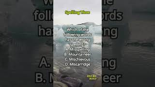 Spelling Time 395 spelling englishlearning englishvocabulary questions quiz [upl. by Maddie944]