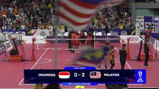 Indonesia vs Malaysia  Semi Final 1  Team Regu  Premier  ISTAF Sepaktakraw World Cup Kuala L… [upl. by Suiravad533]