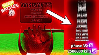 The Killstreak 20 Glove is Unlocked😈🔥  Slap Battles Roblox [upl. by Aniar290]