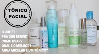 O que é tônico facial Pra que serve Como usar Como escolher [upl. by Shelba]