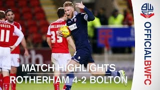 MATCH HIGHLIGHTS  Rotherham 42 Bolton [upl. by Weissmann126]