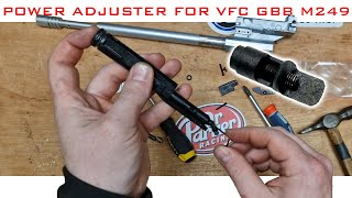 VFC GBB M249 Power Adjuster Install Guide [upl. by Tlok]