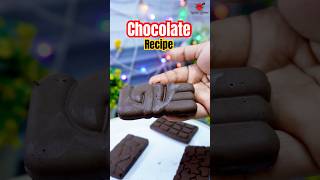 Dark Chocolate recipe 🍫  home made chocolate recipe delicious chocolate shorts recipe [upl. by Suryc]