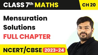 Class 7 Maths Chapter 20  Mensuration Full Chapter RD Sharma Solutions [upl. by Artapoelc]