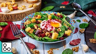 Salade de betteraves amp épinards  YouCook [upl. by Yerag]