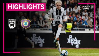 SSV Ulm 1846  FC Erzgebirge Aue  Highlights 3 Liga  MAGENTA SPORT [upl. by Imoyaba]