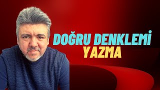 Doğru Denklemi Yazma eğim nokta doğru [upl. by Setsero]