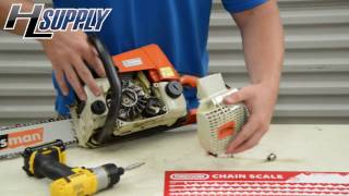 How to Replace a Starter Rope on a Stihl ChainsawThe Easy Way by Bobby [upl. by Aidnis]