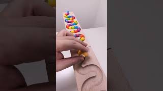 marble Run Race ASMR 154 Wooden Wave Course Colorful Marbles marblerun marblerunrace asmr [upl. by Crain]