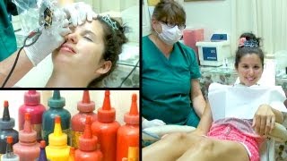 Getting Permanent Makeup Before amp After [upl. by Erodeht]