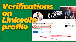 How to Identity verification on LinkedIn  Verifications on LinkedIn profile [upl. by Nylia]