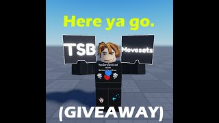 TSB Character Selection GIVEAWAY OUTDATED PLEASE DONT USE THIS [upl. by Sartin964]