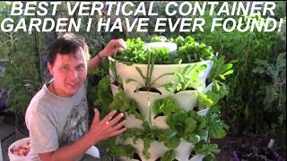 Grow 53 Plants in 4 Sq Ft with a Garden Tower Vertical Container Garden [upl. by Attekahs]