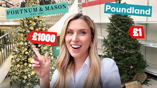 £1 vs £1000 Christmas Shopping Poundland vs Fortnum amp Mason [upl. by Neeleuqcaj]