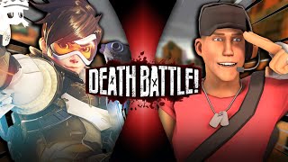 Tracer vs Scout  DEATH BATTLE sub español Overwatch vs Team Fortress 2 [upl. by Vander]