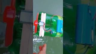 foreign technology making mini speed boat with plastic bottle shorts trending [upl. by Nicholl488]