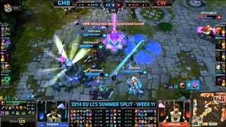 LCS 2014 EU Summer W11D3 GMB  CW Highlights TIEBREAKER [upl. by Severson]