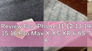 Review For iPhone 11 12 13 14 15 16 Pro Max X XS XR 6 6S 7 8 Plus Rear Camera Lens Tempered Glass P [upl. by Margherita]