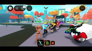 Whole group in dancing game in Roblox [upl. by Einahpit]