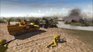 Men of War Army Men  Yellow War of Independence 16 YRA Destroy Orange Airfield [upl. by Harrat]