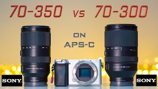 Sony 70350 vs Sony 70300 on APSC  Which Zoom lens is better 🤔  Image amp Video comparison  4K [upl. by Shaughnessy356]