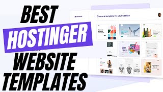 BEST HOSTINGER Website TEMPLATES in Hostinger Website Builder [upl. by Eirolam]