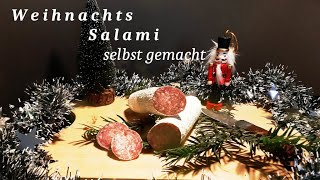 Weihnachts Salami ohne Darm schnell und einfach selbst gemacht [upl. by Elia]