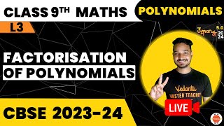 Factorization of Polynomials Class 9th  CBSE Class 9th Maths  NCERT Class 9 Polynomials [upl. by Sirod337]