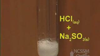 Double Displacement Sodium Sulfite and HCl [upl. by Maire603]