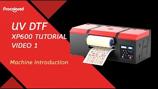 Procolored UV DTF XP600 Sticker Printer Tutorial Video 1 Machine introduction [upl. by Otinauj]